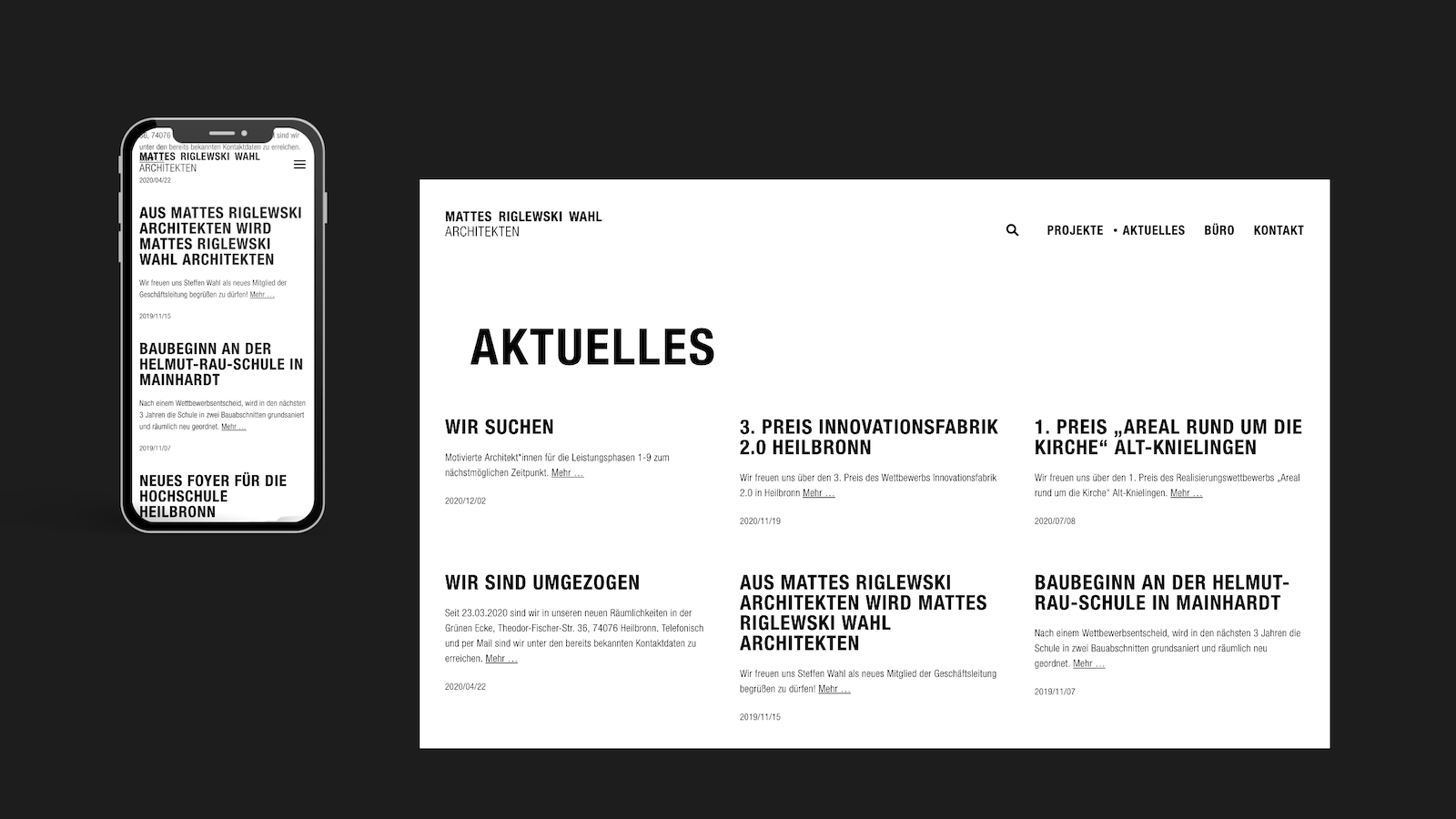 Webseite: Aktuelles