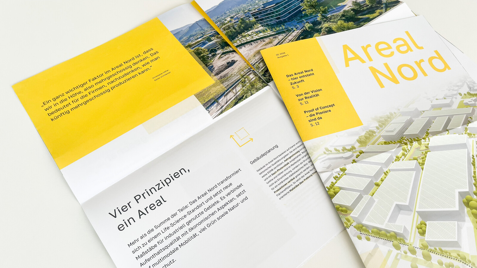 Pressebericht zur Entwicklung und Kommunikation des Projekts Areal Nord
